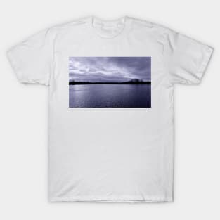 Shimmering flood water from the river avon T-Shirt